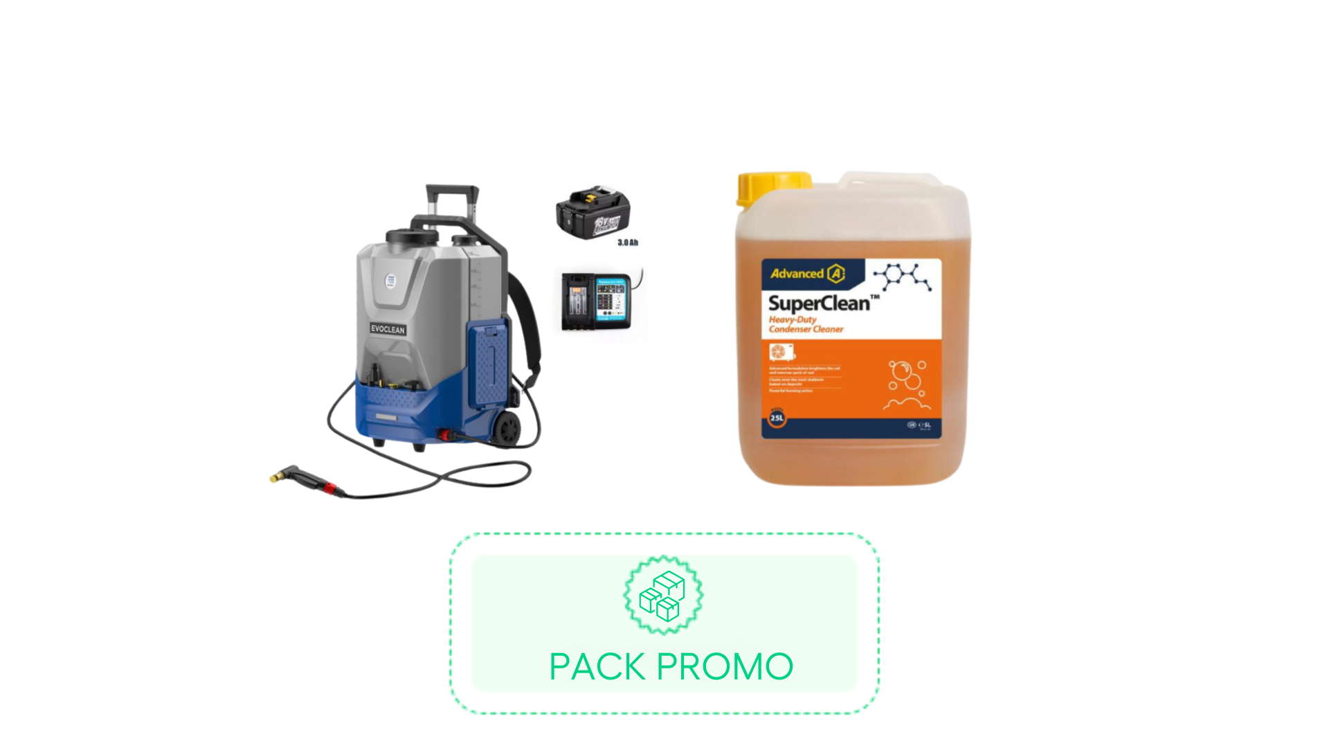 Pack : Nettoyeur à pression EVOCLEAN + Superclean 5L