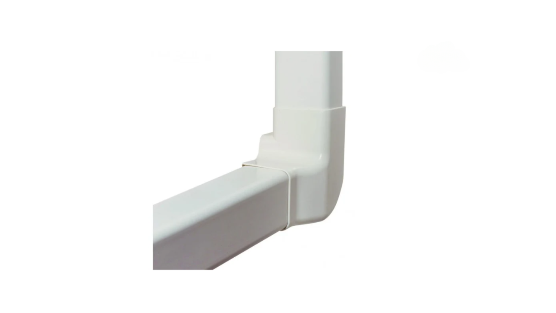 Angle vertical gauche 80x60mm Blanc (4 pcs) - IMPERIALE