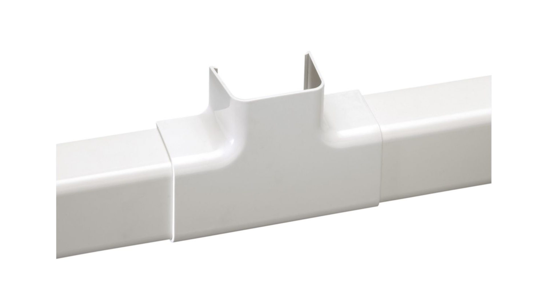 Té d'intersection pour goulotte 110x75 blanc (carton de 2pcs) - IMPERIALE