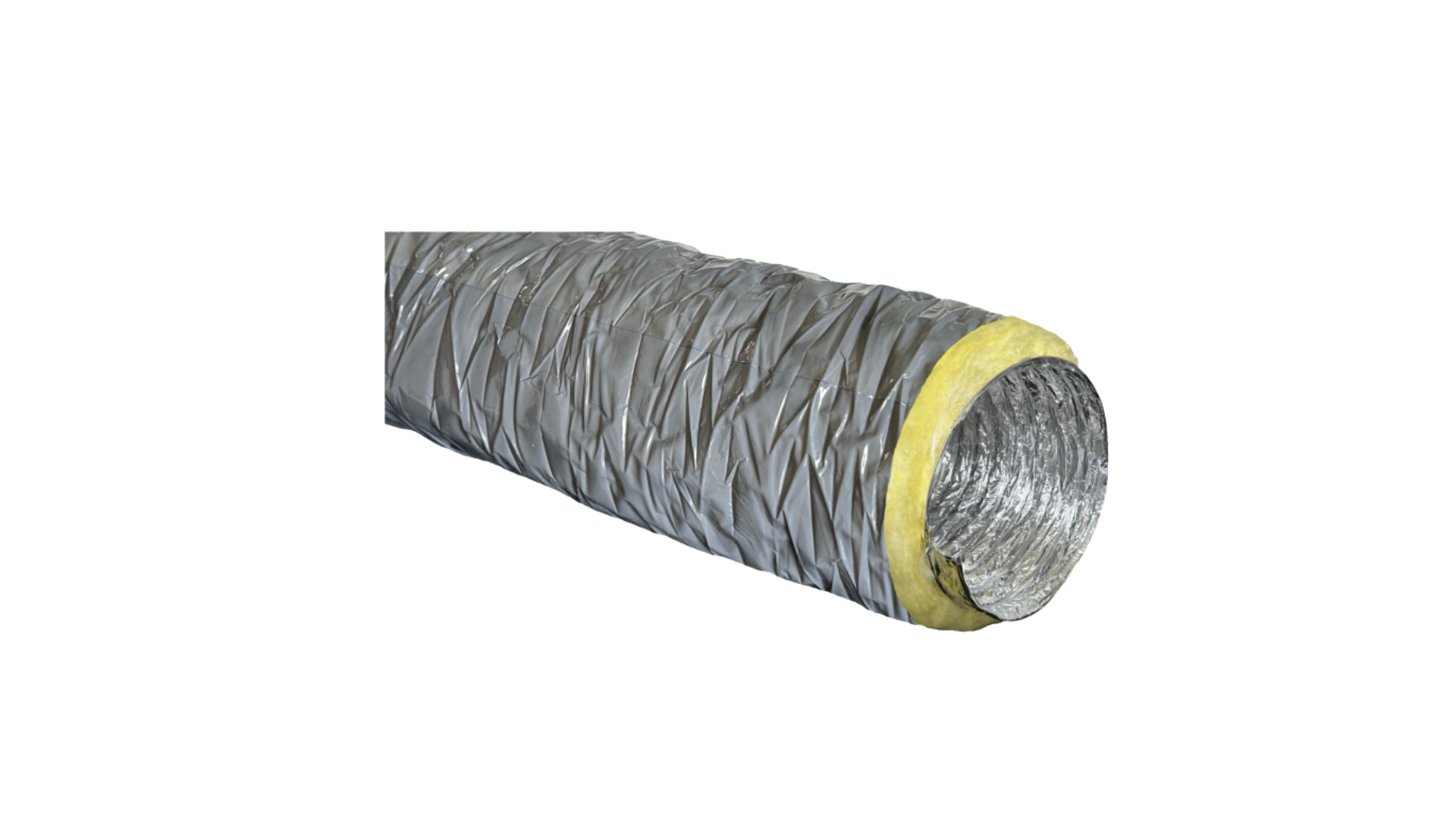 VMC - Gaine souple Aluminium - Jaquette PVC - Ø 127 mm - 1x6 m - ACOMAT VENTILATION