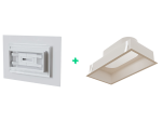 Kit Plénum + Diffuseur de soufflage d'air pour plenum 300x150mm / enjoliveur 500x350mm - BAILLINDUSTRIE