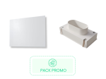 Kit Plénum + Diffuseur de soufflage d'air pour plenum 300x150mm / enjoliveur 500x350mm - BAILLINDUSTRIE