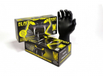 Gants jetable nitrile ultra résistant - Boîte de 100 gants noir - Taille L / BLK120 - BLACKMAMBA