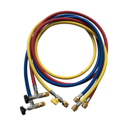 Flexible de charge 1/4 SAE (x3) avec vanne de contrôle d'accès / CCL-60-A-38010 - REFCO