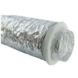 Gaine souple Aluminium - Isolation Phonique Ouate  M1/M1 - Ø 160 mm - 1 x 10 m