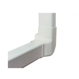 Angle vertical gauche 80x60mm Blanc (4 pcs) - IMPERIALE