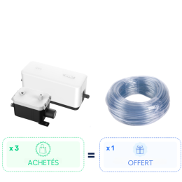 Pack : 3 pompes VALUE-S1 = 1 tuyaux d'évacuation de condensat cristal 6x9mm de 50m OFFERT