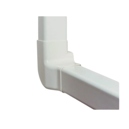 Angle vertical droit 80x60mm Blanc (4 pcs) - IMPERIALE